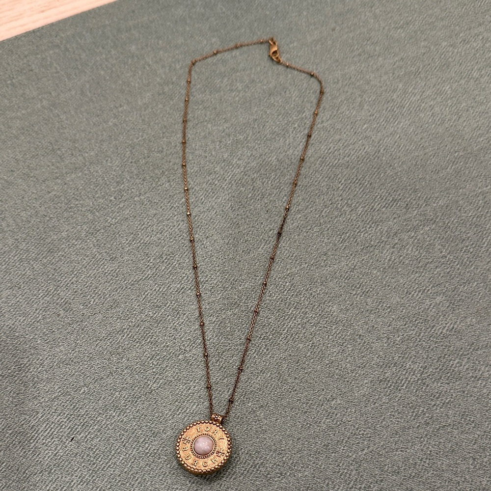 Tory Burch Gold Pendant Necklace